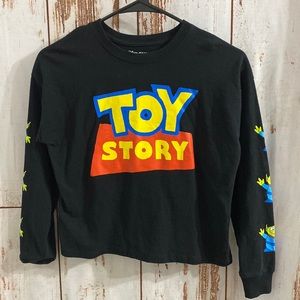 Disney Pixar Toy Story Alien Graphic Crop Top.